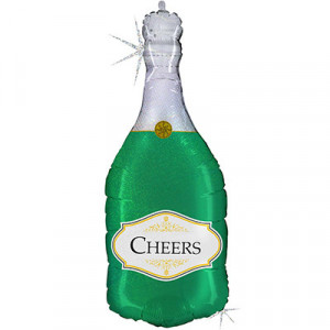 Шар фигура Cheers Бутылка шампанского, 91 см